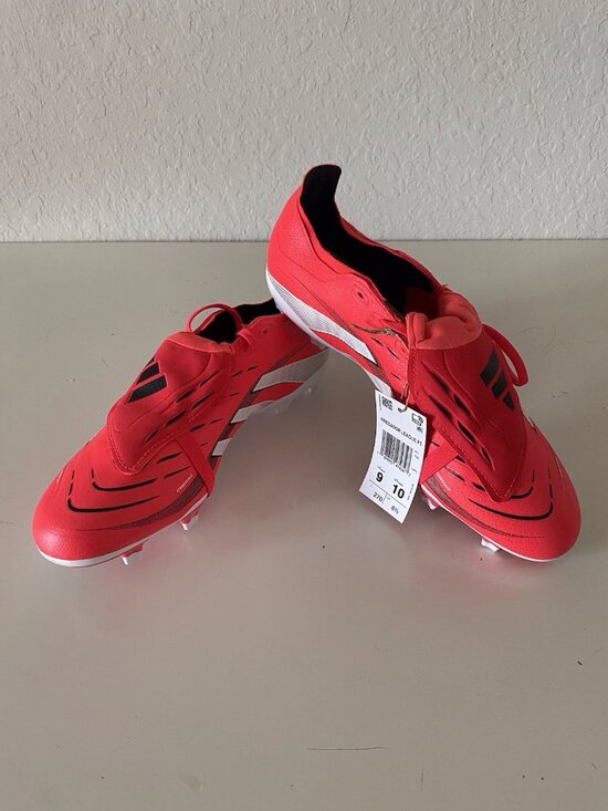 adidas Predator League FoldOver Tongue Firm Ground Lucid Red Soccer Cleats Men 9 main image 9
